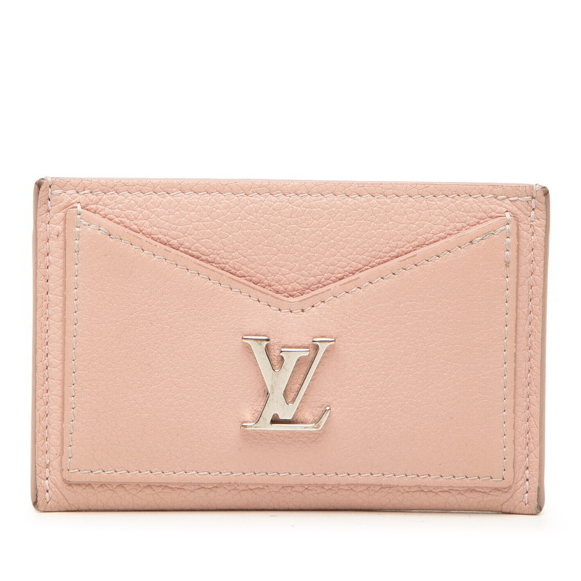 Louis Vuitton Porte Cartes Lockme Business Card Holder/Card Case M68610 Rose ...